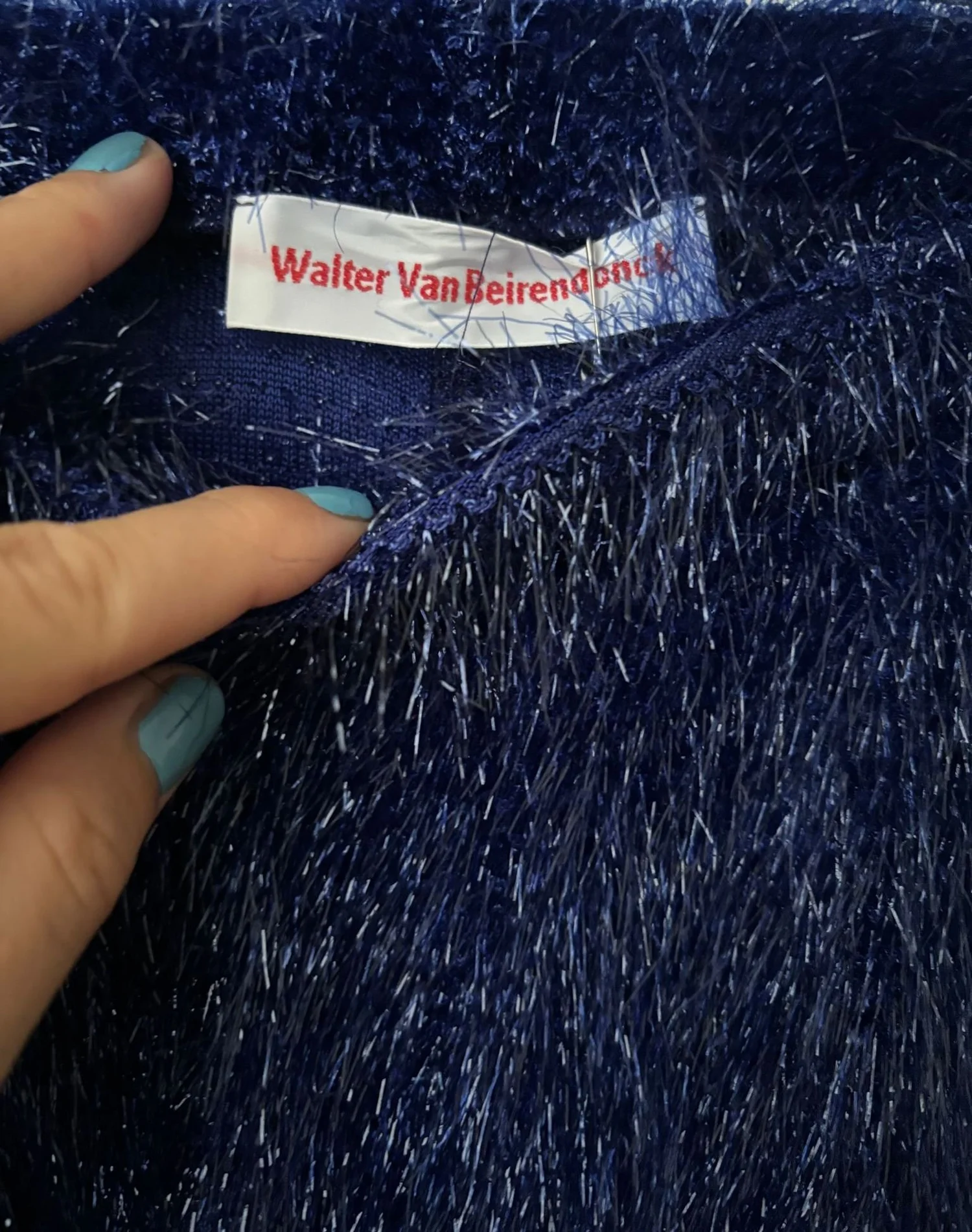 Walter Van Beirendonck Blue High Waist Leggings | €120 — Hello Buybuy